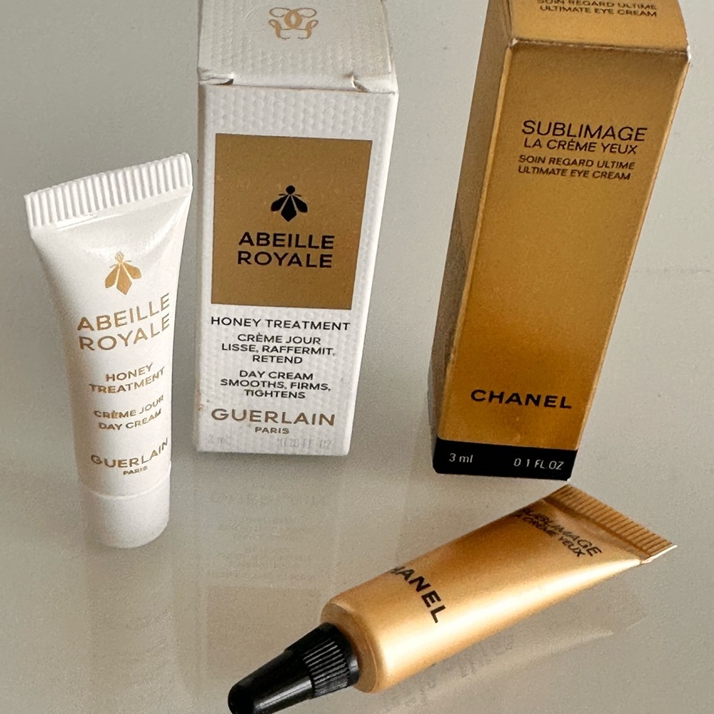 Guerlain honey treatment & Chanel Sublimage eye cream